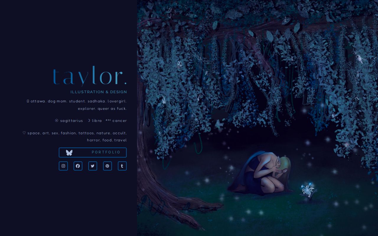 Carrd profile picture for @taylor